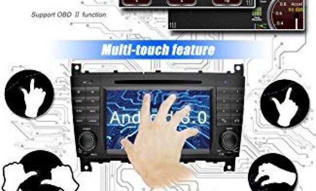 fabelhafte ohok 7 zoll bildschirm 2 din autoradio android 800 oreo radio mit navi dvd gps navigation unterstutzt bluetooth wlan dab fur mercedes benz c classclk mit ruckfahrkamera foto