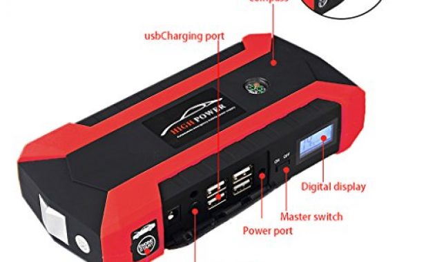 fabelhafte qiman 89800mah 4 usb portable auto jump starter pack booster ladegerat batterie bank foto