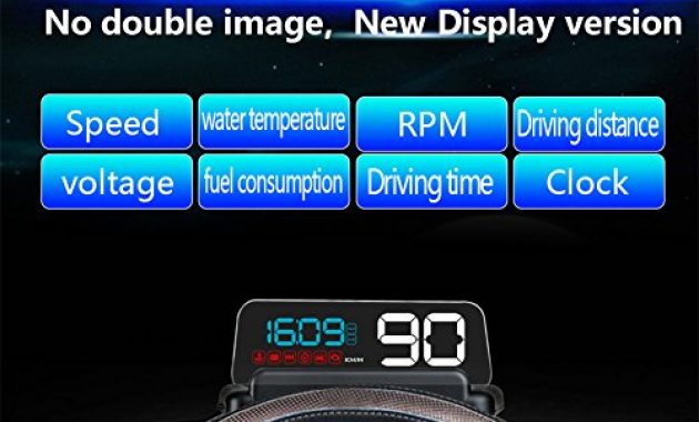 fabelhafte universal kopf oben anzeige auto alarmsystem auto head up display 5 zoll hud mit obd obd2 foto