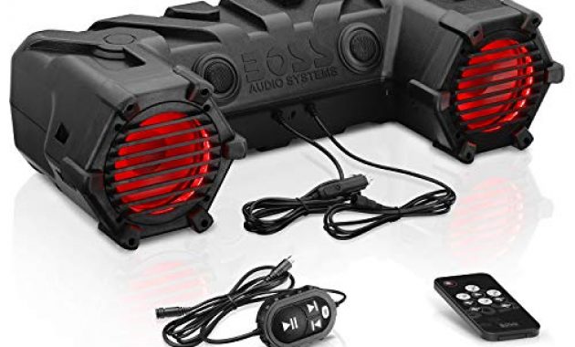 fantastische boss audio atv30brgb plug play bluetooth soundsystem atv utv lautsprecher mit 450 watt integriertem verstarker bild