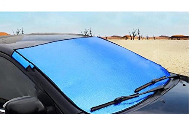 fantastische delmkin autoabdeckung winterschutz scheibenabdeckung auto halbgarage fur winter und sommer 142 92cm blau 2 bild