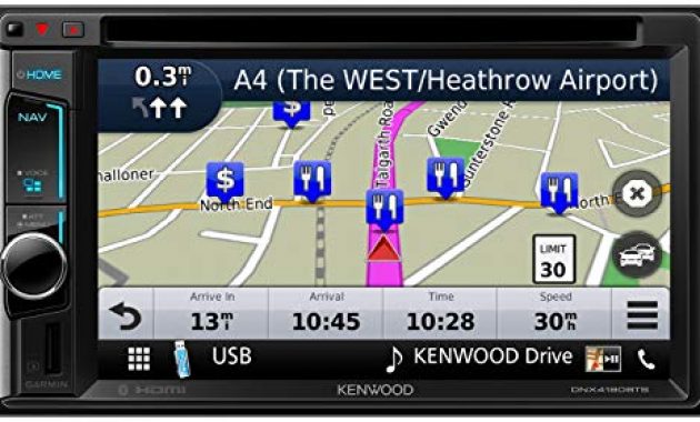 fantastische kenwood dnx4180bts navitainer mit 157 cm wvga monitor bluetooth apple car play spotify control und weblink schwarz bild