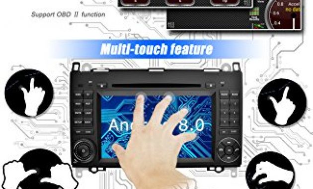 fantastische ohok 7 zoll bildschirm 2 din autoradio android 80 oreo radio mit navi moniceiver dvd gps navigation unterstutzt bluetooth dab fur mercedes benz a classb classvito mit ruckfahr foto