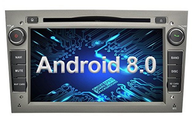 fantastische ohok 7 zoll bildschirm 2 din autoradio android 800 oreo octa core radio mit navi moniceiver dvd gps navigation unterstutzt bluetooth wlan dab obd2 fur opel grau foto