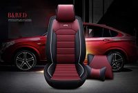 fantastische qll 5 sitz universal autositzbezug atmungsaktiv rutschfest 5d dreidimensionale leder 5 farben optionalred foto