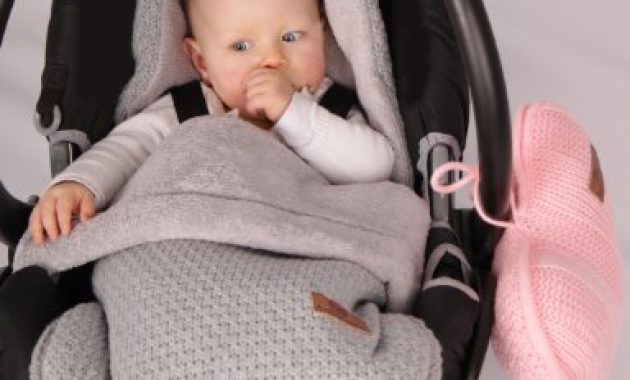 grossen babys only 163322 fusssack babyschale autositz gestrickt robust korn grau bild