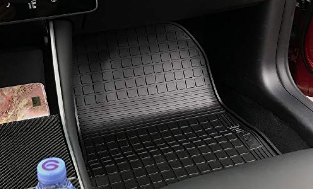 grossen bmzx model 3 auto fussmatten set aus gummi cargo liner fur tesla model 3 matten allwetter bodenschutz bild