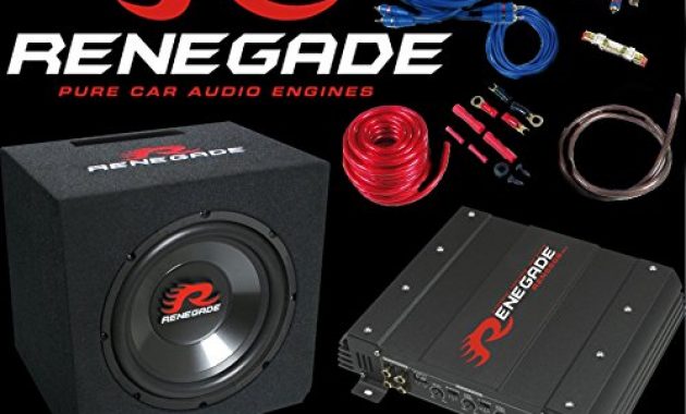 grossen renegade rbk1100xl subwoofer verstarker passendes kabelset basspack 1100 watt bild