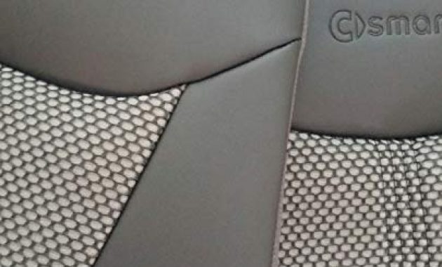 grossen topcar athens zwei auto sitzbezuge aus synthetischem und kunstleder kompatibel mit smart fortwo 451 100 passgenau auto sitzbezuge schwarz grau bild