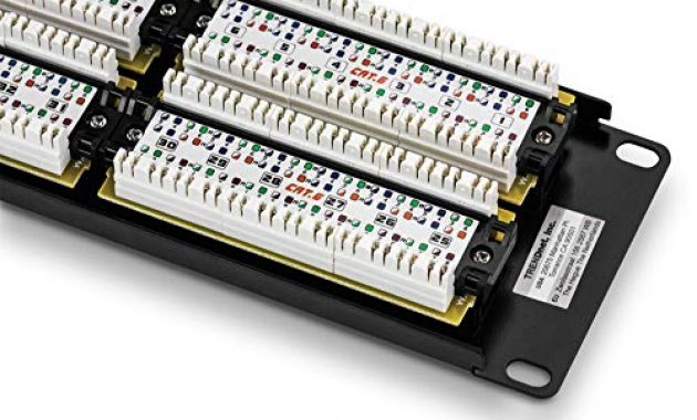 grossen trendnet 48 port kat6 ungeschirmtes patch panel kompatible mit kat 3455e6 kabel tc p48c6 foto