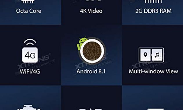 grossen xtrons 7 android autoradio mit touchscreen multimedia player mit android 81 octa core multimedia player untersutzt tpms wifi 4g bluetooth50 2gb ram 16gb rom dab obd2 fur bmw bild