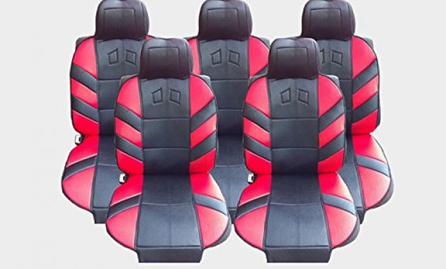 schone 5x sitze autositzauflage auflage autositz rot sitzschutz foto