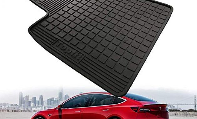 schone bmzx model 3 auto fussmatten set aus gummi cargo liner fur tesla model 3 matten allwetter bodenschutz foto