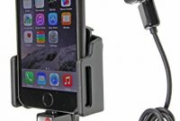 schone brodit 521666 geratehalter aktiv auf usb inkl kfz ladeadapter fur apple iphone 66siphone 7 mit apple hulle verstellbar foto