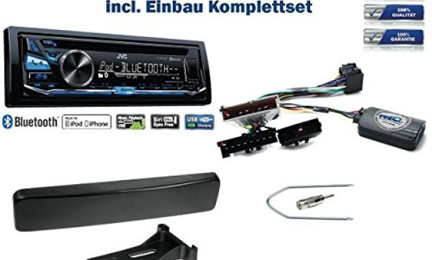 schone ford fiesta focus mondeo puma autoradio einbauset schwarz inkl jvc kd r871bt und lenkrad fernbedienung adapter foto