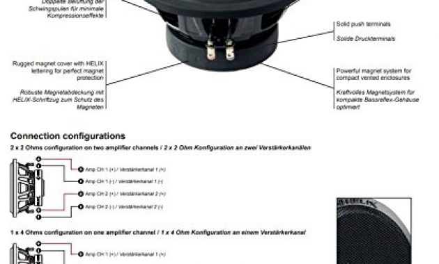 schone helix k 10w 25cm subwoofer bild