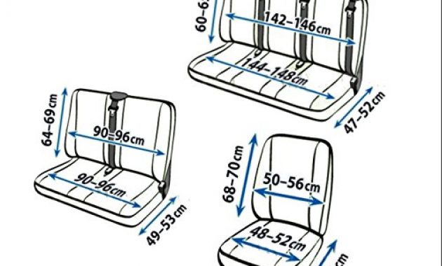 schone kunstleder sitzbezuge sitzschoner 6 sitzer transpoter robuste ecoleder fahrersitzbezug beifahrerdoppelbank dreierbank bild