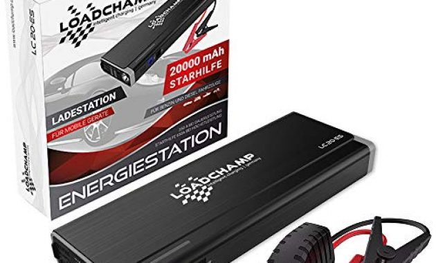 schone loadchamp lithium auto starthilfe power bank gerat 20000mah 750a 12v jump starter booster akku batterie foto