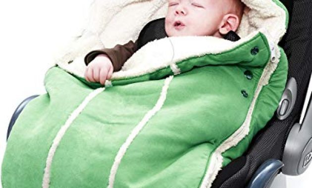 schone wallaboo fusssack universal fur babyschale autositz zb fur maxi cosi romer fur kinderwagen buggy oder babybett farbe grun foto