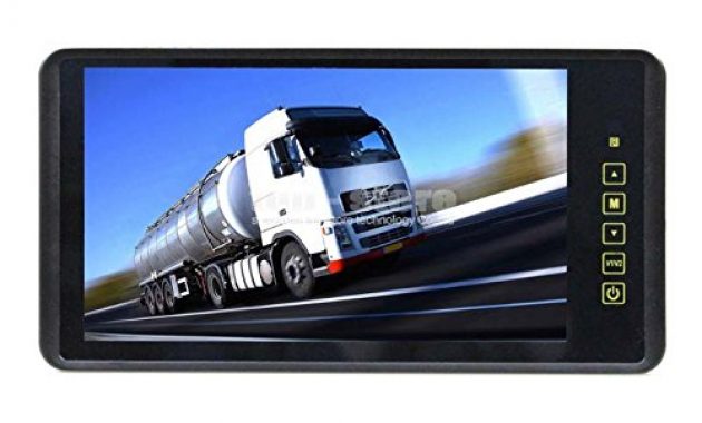 schone ympa 23 cm 9 zoll inch tft lcd video monitor ruckspiegel innenspiegel spiegel fur ruckfahrkamera ruckfahrsystem auto kfz pkw transporter wohnmobil 12v mit zwei videoeingangen lcm sp9 bild