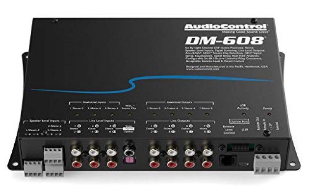 wunderbare audiocontrol dm 608 premium car hifi digital sound dsp matrixprozessor 6 eingange 8 ausgange bild