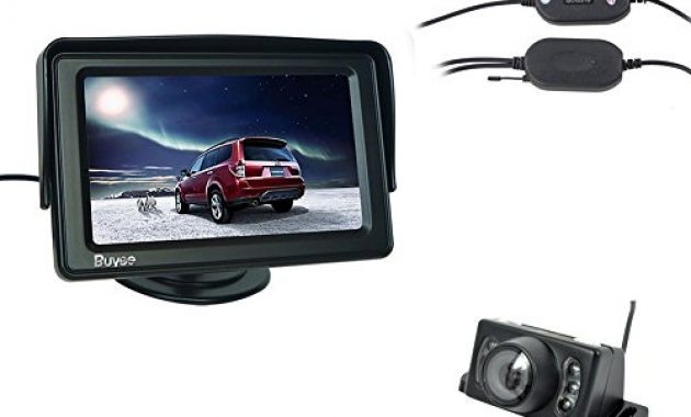 wunderbare buyeer auto 43 tft lcd monitor ruckfahrkamera funk kfz sender empfanger kamera auto hintere ansicht kit ruckfahrsystem wireless set foto