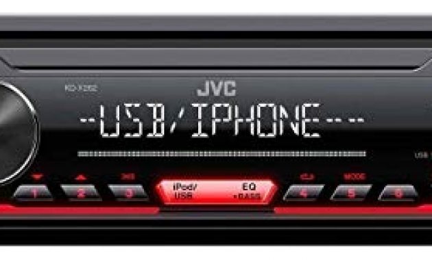 wunderbare caraudio24 jvc kd x252 1din aux usb mp3 autoradio fur ford focus cougar escort fiesta ablagefach foto