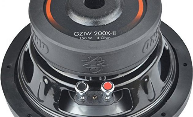 wunderbare ground zero gziw 200x ii 20 cm subwoofer iridium serie 200 watt rms 8 4 ohm woofer car hifi bild