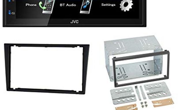 wunderbare jvc kw m24bt 2din bluetooth mp3 aux usb autoradio fur opel corsa c meriva signum vectra b 00 04 charcoal foto