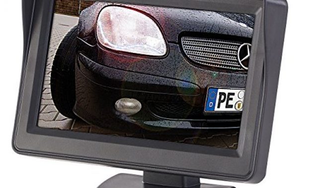 wunderbare lescars einparkhilfe farb ruckfahrkamera im nummernschildhalter m monitor abstandswarner pdc foto