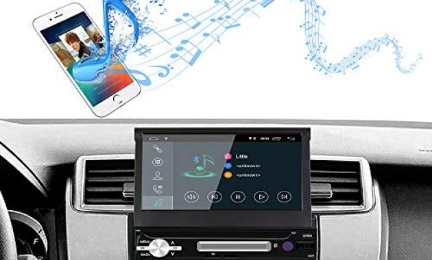 wunderbare lexxson android 81 1 din autoradio mit gps navigation bluetooth 1080p hd automatisch ausfahrbarer touchscreen fmamrds unterstutzt btsdusblenkradsteuerungfreisprechenmirror lin bild