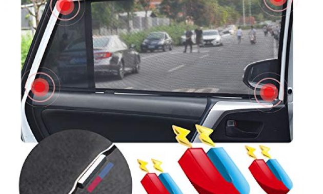 wunderbare lfotpp tiguan 2017 sonnenschutz magnetisch sonnenblenden auto baby mit uv schutz 6 stuck schwarz bild