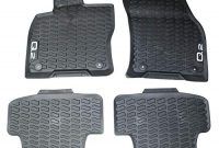 wunderbare original audi q2 gummi fussmatten premium allwettermatten gummimatten 4 tlg komplettsatz vorn hinten schwarz bild