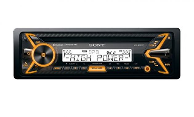 wunderbare sony seetaugliches marine cd radio mex m100bt bluetooth mit anti rost und uv beschichtung nfc usb 4x 100 watt foto