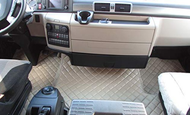 wunderbare texmar lkw fussmatten links fur man tgx 2006 2018 euro 5 euro 6 automat beige eco leder foto