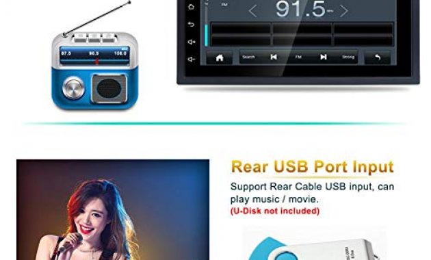 wunderbare universal dc12v ultra thin ultra light 1080p 7 inch 2din fmam radio wifi bluetooth hands free calls dual usb fast charging android 81 car multimedia player gps navigator steering whe foto