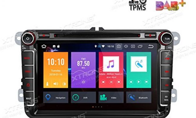 wunderbare xtrons 8 android autoradio mit touchscreen auto dvd player android 80 octa core autostereo unterstutzt 3g 4g bluetooth 4gb ram 32gb rom dab obd2 tpms fur vw volkswagenseatskoda bild